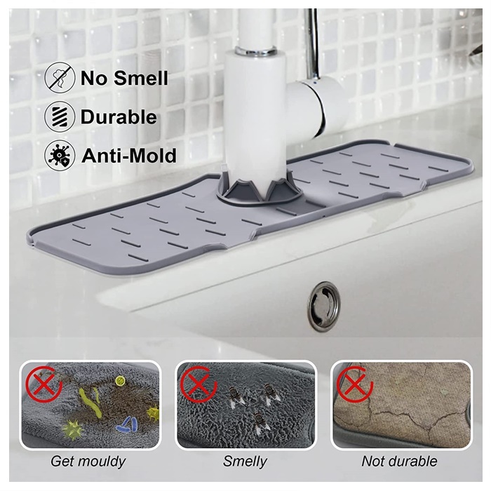 Buy Silicone Faucet Mat for Kitchen Sink, Kitchen Faucet Sink Splash